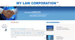 Desktop Screenshot of mylawcorp.com