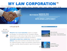 Tablet Screenshot of mylawcorp.com